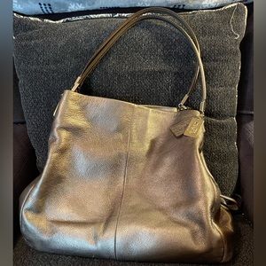 Coach in bronze/gold w gold hardware